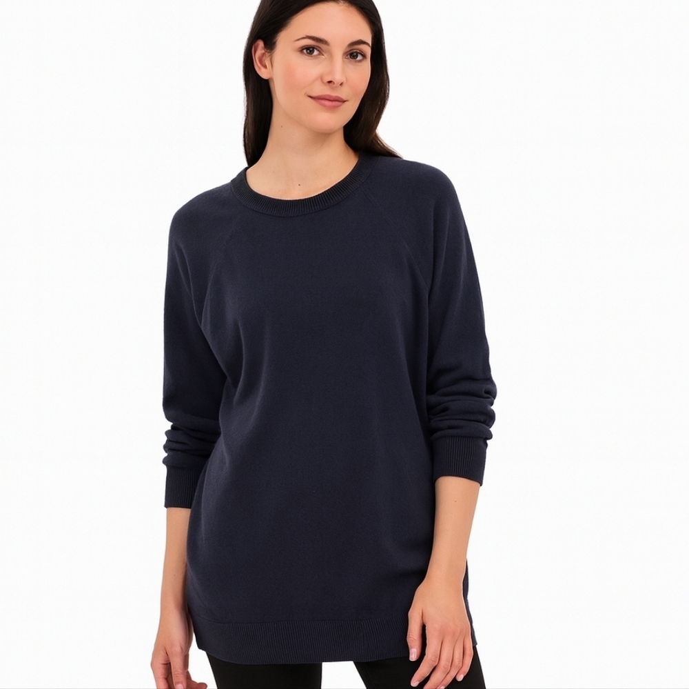 Asos Navy Blue oversize  Tunic length sweater 10‎